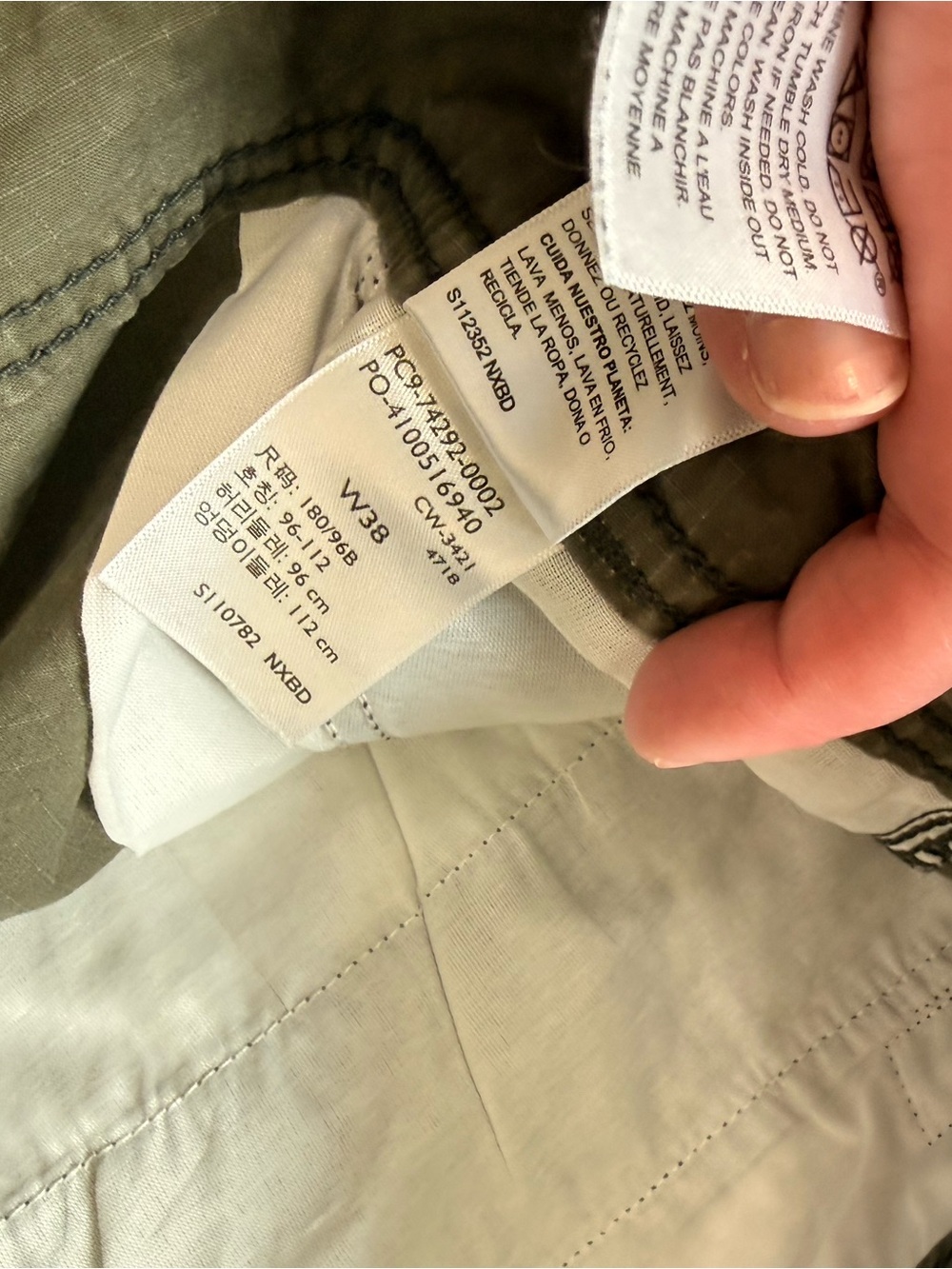 Denizen from Levi's Olive Green Utility Shorts - Picture 4 of 8